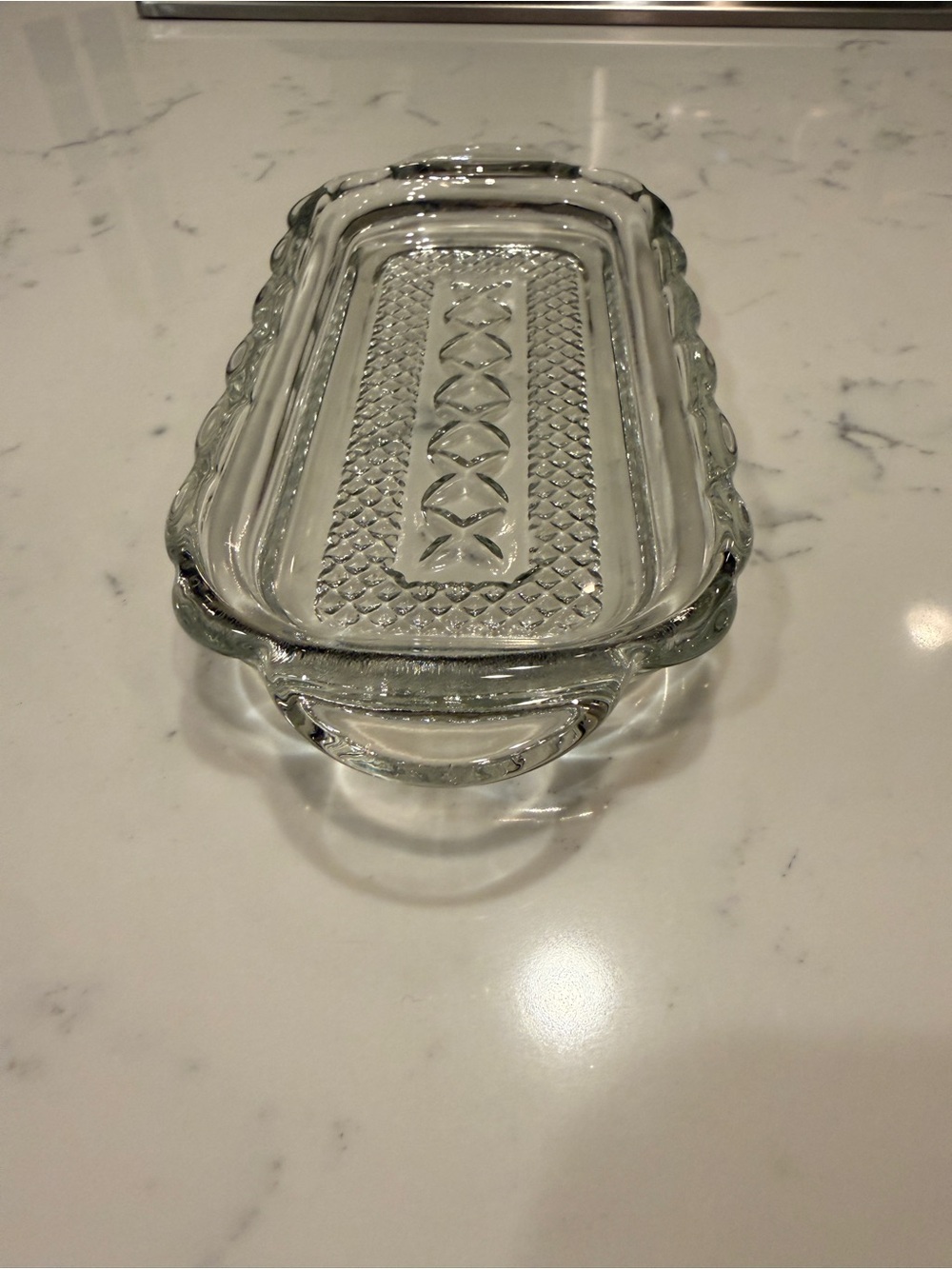 Clear Pressed Glass Relish Tray Celery Dish Scalloped Edge Serving Tray 9” VTG - Picture 3 of 9